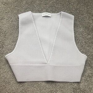 Babaton Light purple Sculpt Knit Tank Top